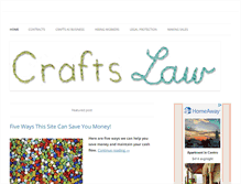 Tablet Screenshot of craftslaw.com